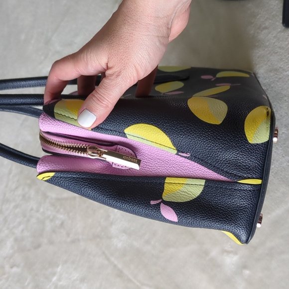 Kate Spade Margaux Medium Satchel Bag Blue Lemon Zest Satchel Purse - Picture 16 of 16